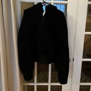 Black lululemon fleece half zip scuba size XL/XXL